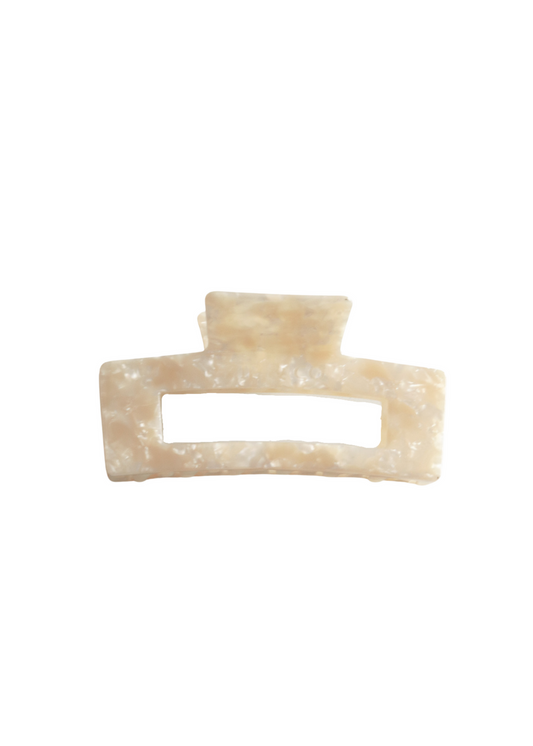 Oversized Staple Clip - Beige