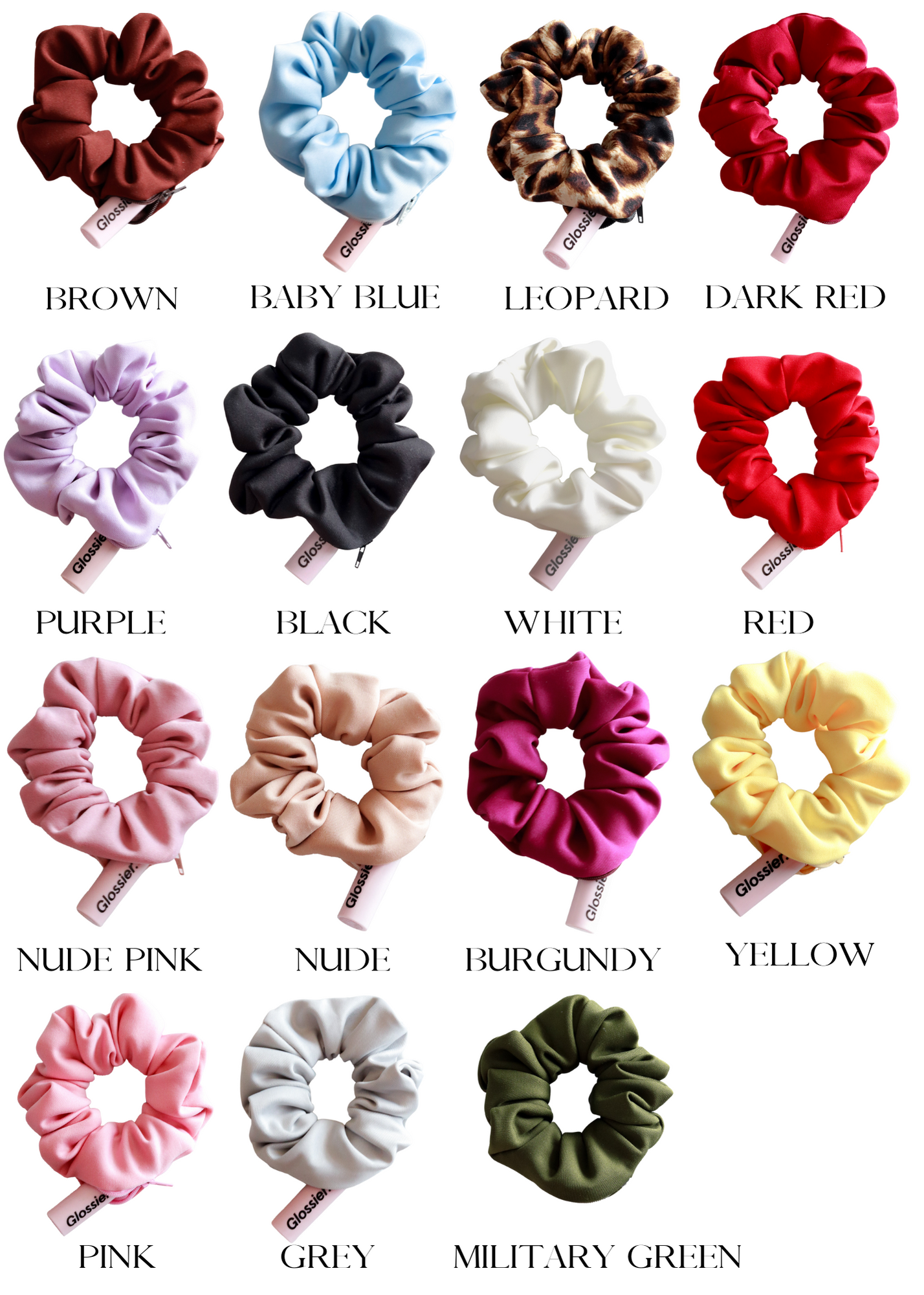 Zipper Scuba Scrunchie